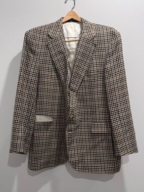 Vintage 1970s/80s IZOD Plaid Sport Coat Blazer Men’s Made in USA The Man’s Shop